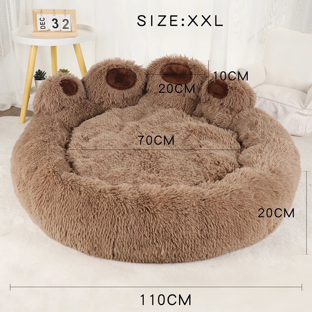 Washable Warm Plush Pet Sofa Bed