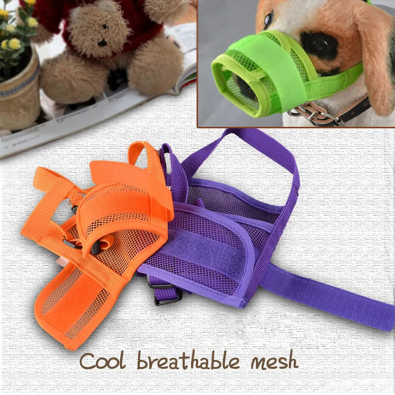 Adjustable Anti Barking Pet Dog Muzzle