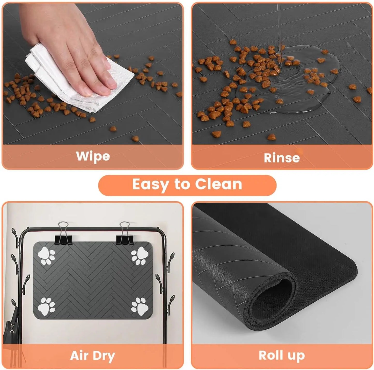 Quick Dry Absorbent Pet Feeding Mat