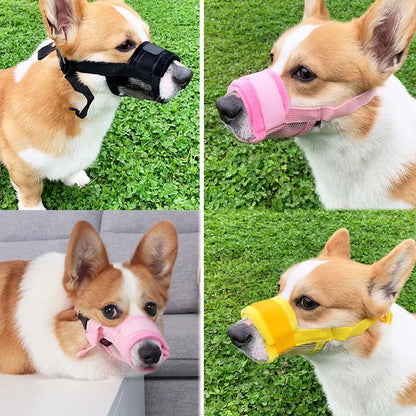 Adjustable Anti Barking Pet Dog Muzzle