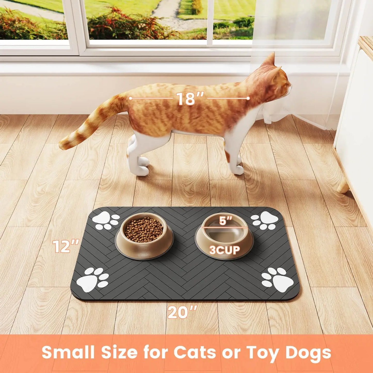 Quick Dry Absorbent Pet Feeding Mat