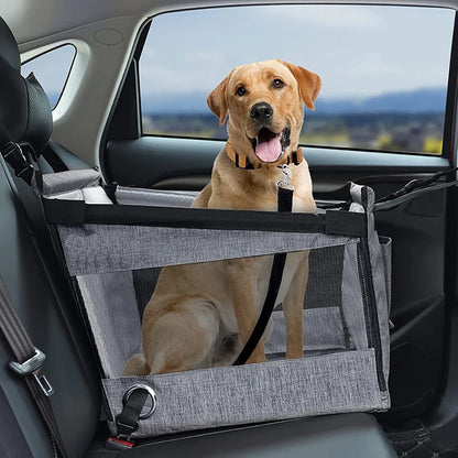 Pet Car Seat Cushion with Hanging Bag