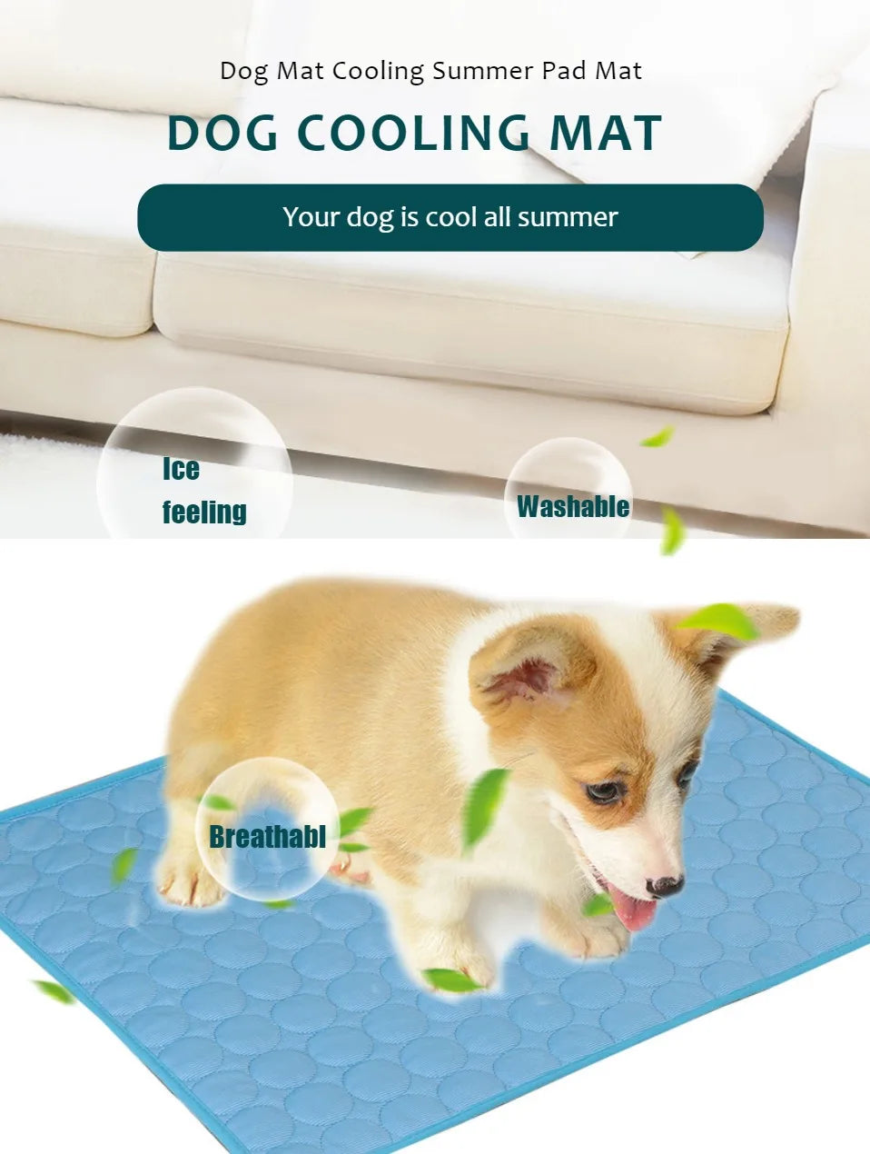 Durable Summer Pet Cooling Mat