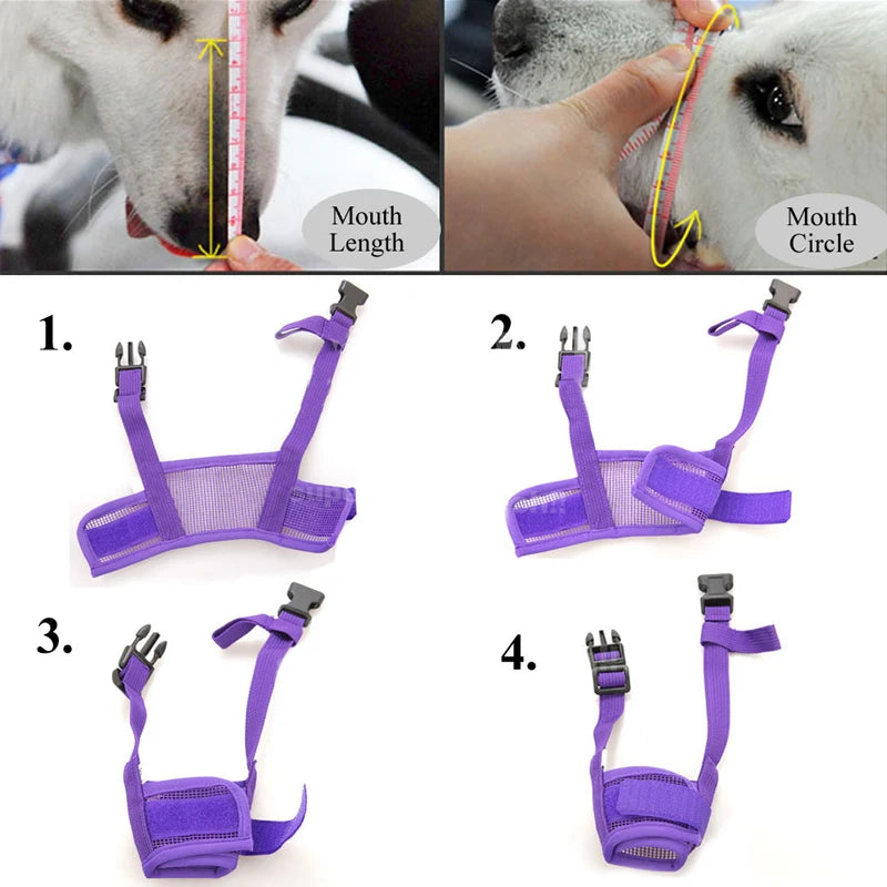 Adjustable Anti Barking Pet Dog Muzzle