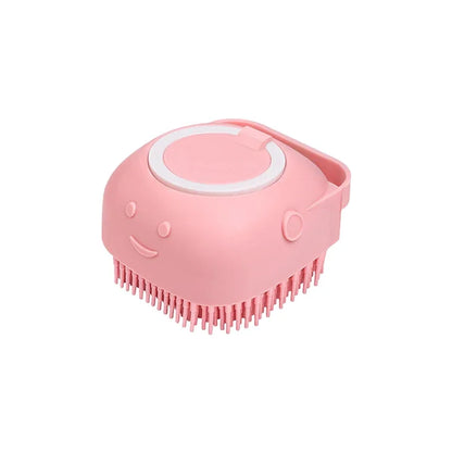 Soft Silicone Pet Shampoo Dispenser Bath Brush