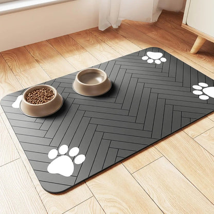 Quick Dry Absorbent Pet Feeding Mat