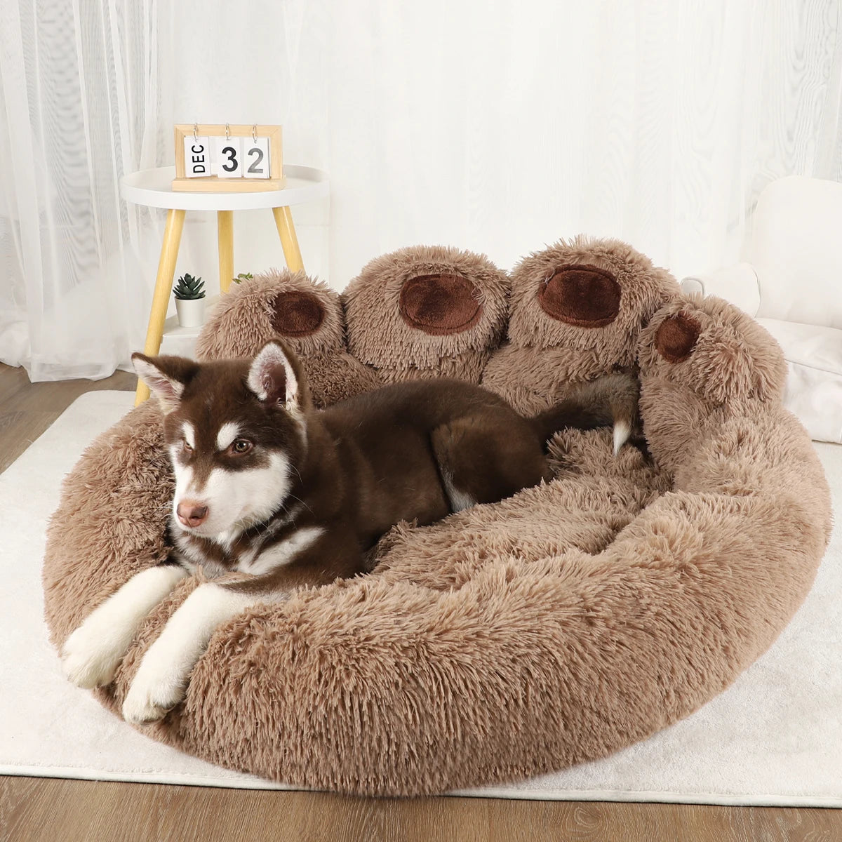 Washable Warm Plush Pet Sofa Bed