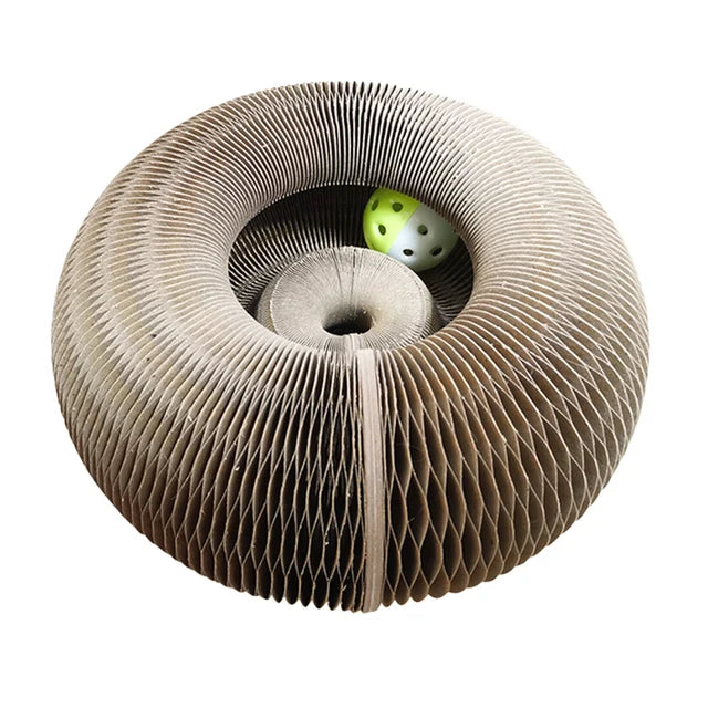 Round Corrugated Scratching Post Toy