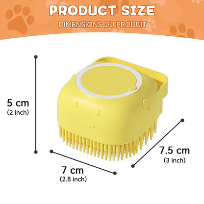 Soft Silicone Pet Shampoo Dispenser Bath Brush