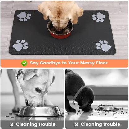 Quick Dry Absorbent Pet Feeding Mat