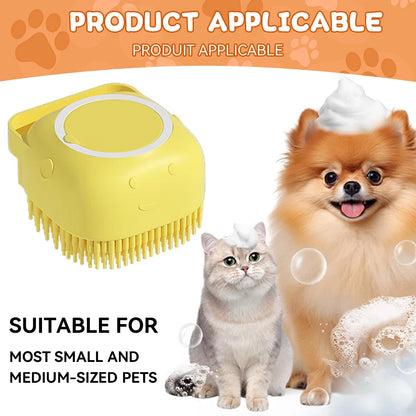 Soft Silicone Pet Shampoo Dispenser Bath Brush